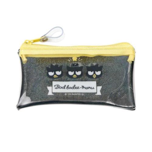 バッドばつ丸 クリアポーチ キラキラフラットミニポーチ サンリオ キャラクター グッズ メール便可