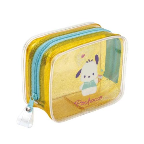 ポチャッコ クリアポーチ キラキラボックスポーチ サンリオ キャラクター グッズ