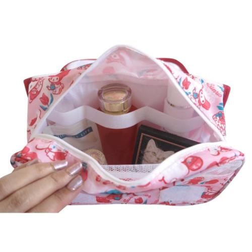 スイマーxサンリオキャラクターズ ハンギングポーチ トラベルポーチ ピンク SWIMMERxSANRIO キャラクター グッズ メール便可