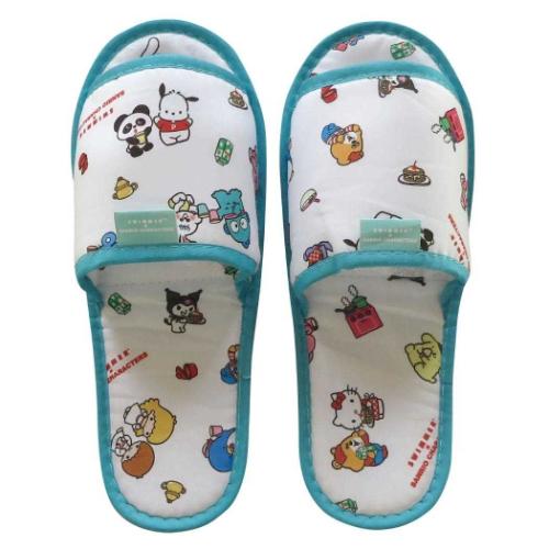 スイマーxサンリオキャラクターズ トラベルグッズ 携帯スリッパ ホワイト SWIMMERxSANRIO キャラクター グッズ