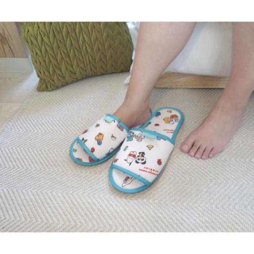 スイマーxサンリオキャラクターズ トラベルグッズ 携帯スリッパ ホワイト SWIMMERxSANRIO キャラクター グッズ