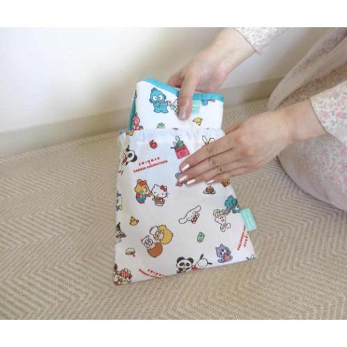 スイマーxサンリオキャラクターズ トラベルグッズ 携帯スリッパ ホワイト SWIMMERxSANRIO キャラクター グッズ