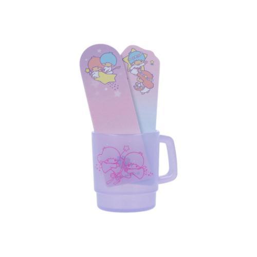 リトルツインスターズ 付せん カップケース入り付箋 ラベンダー サンリオ キャラクター グッズ