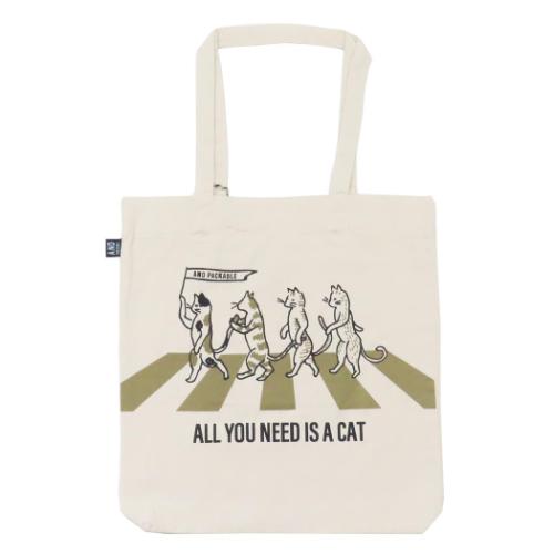 AND PACKABLE トートバッグ ツイルトートバッグ TB NEED CAT-NT プレゼント グッズ メール便可