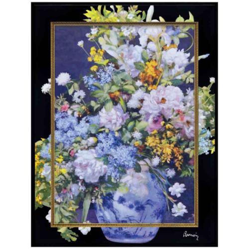 ピエール オーギュスト ルノワール 名画 ビッグアート 名画LLシリーズ 大きな花瓶 額付きポスター インテリア グッズ 取寄品