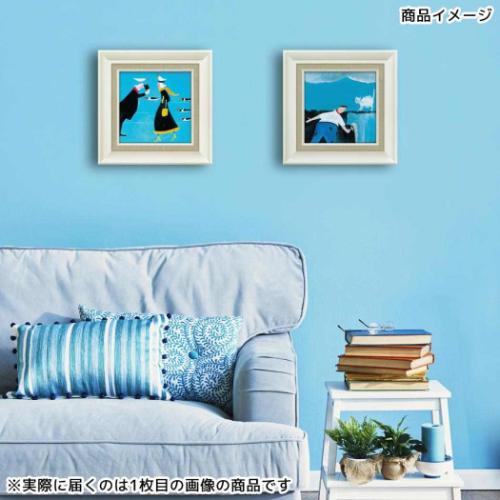 ジェニファー ヴェルニー フランクス 額付きポスター アートフレーム バード フェザー インテリア グッズ 取寄品