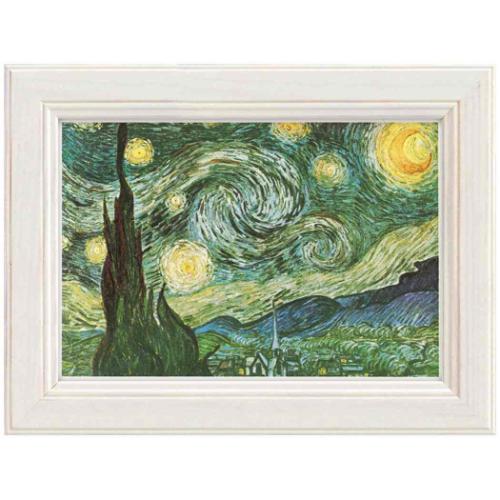 フィンセント ファン ゴッホ 名画 ミュージアム シリーズ 星月夜 額付きポスター インテリア グッズ 取寄品