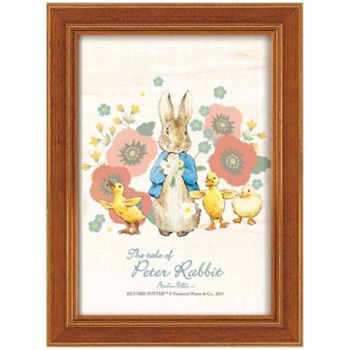 ピーターラビット ポストカード額装 ポストカードアート ピーターとあひるたち ビアトリクス ポター 絵本キャラクター グッズ 取寄品