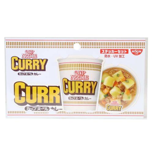 カップヌードル CUPNOODLE ダイカットステッカー ステッカーセット カレーヌードル かわいい グッズ メール便可