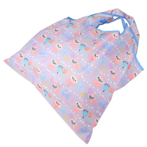 ムーミン エコバッグ ショッピングバッグ リトルミイ フラワー パターン 北欧 キャラクター グッズ メール便可