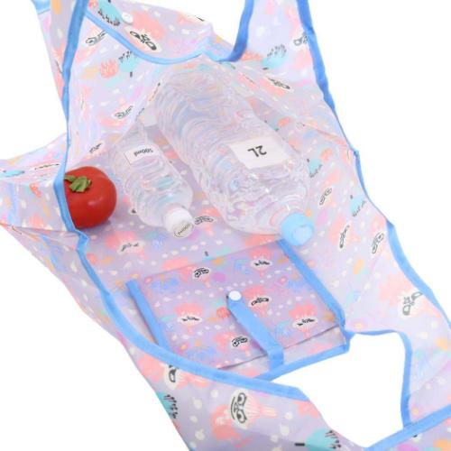 ムーミン エコバッグ ショッピングバッグ リトルミイ フラワー パターン 北欧 キャラクター グッズ メール便可