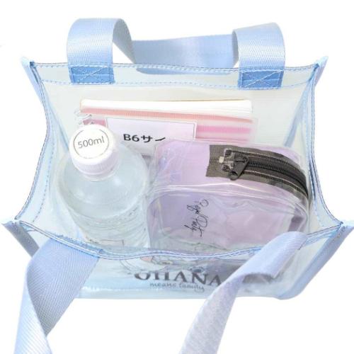 リロ＆スティッチ トートバッグ PVCクリアトートS 水彩 スティッチ＆スクランプ ディズニー キャラクター グッズ