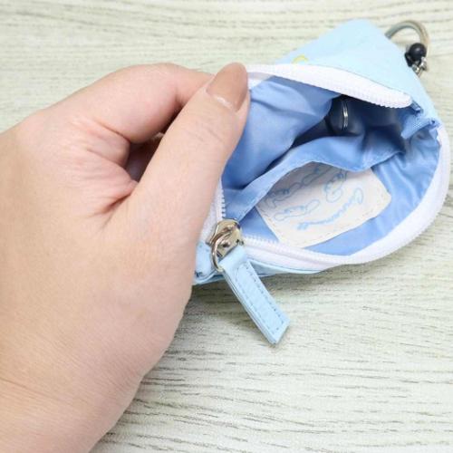 シナモロール 定期入れ パスポーチ フェイス サンリオ キャラクター グッズ メール便可