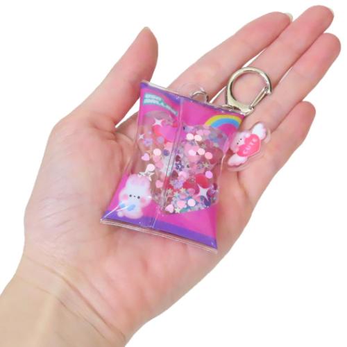 パロディマート キーリング エアーキーホルダー うさマロ かわいい グッズ メール便可