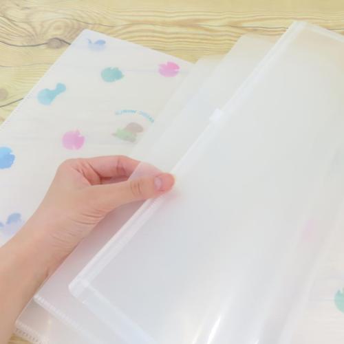 ちびジュラシックワールド ポケットファイル ファスナー付き6ポケットファイル A4 チラシ 恐竜 映画キャラクター グッズ