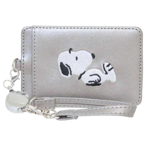 スヌーピー 定期入れ シングルパスケース Get up ピーナッツ キャラクター グッズ メール便可