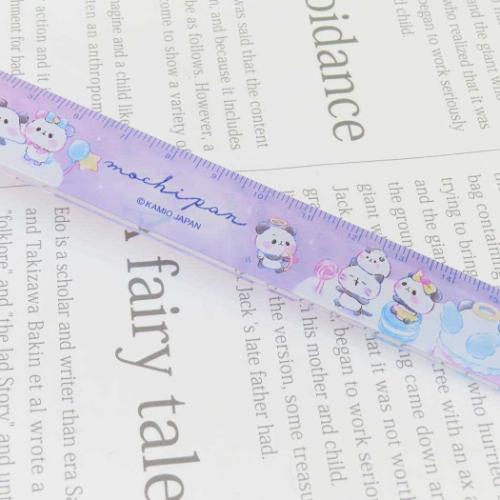もちもちぱんだ ものさし スリム17cm定規 もちぱんタウン かわいい グッズ メール便可