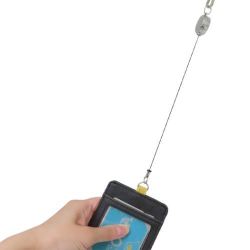 スヌーピー 定期入れ リール付きパスケース ピーナッツ キャラクター グッズ メール便可