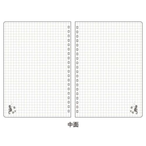 ROKKAKUxオビワン 方眼リングノート B6リングノート マーメイド製薬 レトロ グッズ メール便可