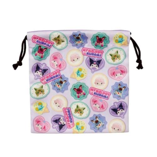 Netflix マイメロディ&クロミ 巾着袋 キンチャク KU1 サンリオ キャラクター グッズ メール便可