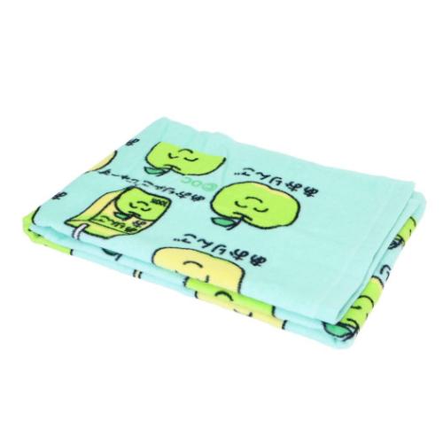 おえかきさん プリントロングタオル フェイスタオル あおりんごさん おもしろ雑貨 グッズ メール便可