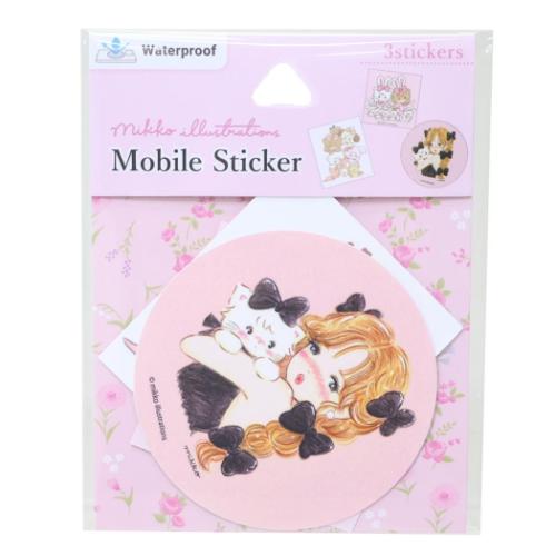 mikko illustrations ダイカットシール モバイルステッカー Bタイプ キャラクター グッズ メール便可