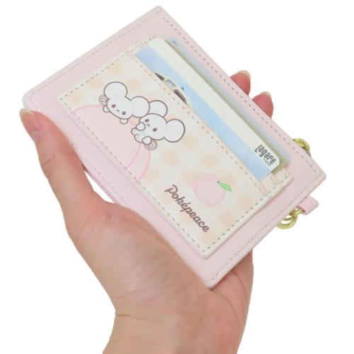 ポケットモンスター 小銭入れ＆定期入れ コイン＆パスケース ポケピース ピンク ポケモン キャラクター グッズ メール便可