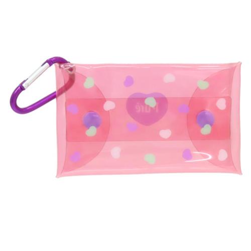 ピュレグミ ミニポーチ クリアマルチケース グレープ かわいい グッズ メール便可