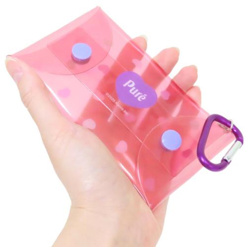 ピュレグミ ミニポーチ クリアマルチケース グレープ かわいい グッズ メール便可