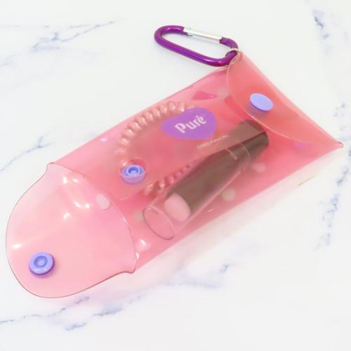 ピュレグミ ミニポーチ クリアマルチケース グレープ かわいい グッズ メール便可