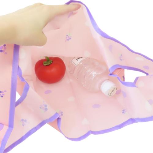 ピュレグミ ショッピングバッグ ポーチ付きエコバッグ グレープ かわいい グッズ メール便可