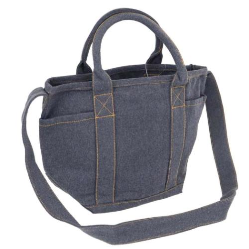 スヌーピー ショルダーバッグ IP.デリ.シシュウ.Peanuts-0M デニムミニバッグ ショルダー付 GRAY ピーナッツ キャラクター グッズ