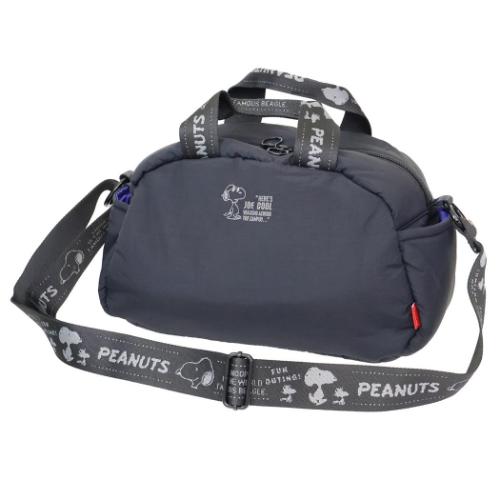 スヌーピー ショルダーバッグ IP.デリPadded.Peanuts-0S DELIミニバッグ m-black ピーナッツ キャラクター グッズ