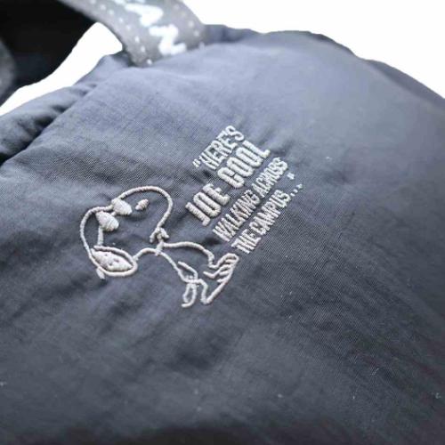 スヌーピー ショルダーバッグ IP.デリPadded.Peanuts-0S DELIミニバッグ m-black ピーナッツ キャラクター グッズ