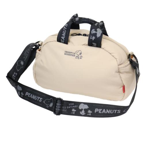 スヌーピー ショルダーバッグ IP.デリPadded.Peanuts-0S DELIミニバッグ m-beige ピーナッツ キャラクター グッズ
