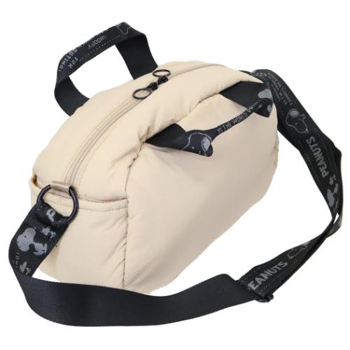 スヌーピー ショルダーバッグ IP.デリPadded.Peanuts-0S DELIミニバッグ m-beige ピーナッツ キャラクター グッズ