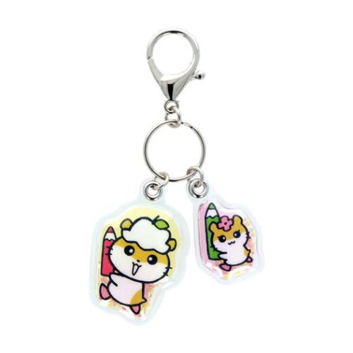 コロコロクリリン キーリング 2連エアーキーホルダー レトロ サンリオ キャラクター グッズ メール便可