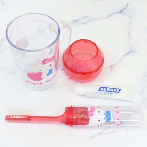 ハローキティ 歯磨きセット ダイヤカット歯みがきセット サンリオ キャラクター グッズ