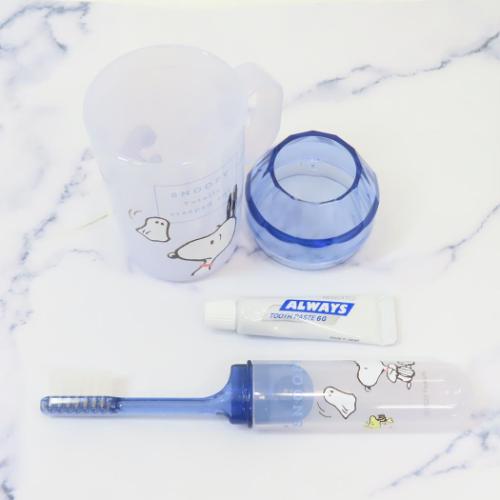 スヌーピー 歯磨きセット ダイヤカット歯みがきセット おばけにびっくり ピーナッツ キャラクター グッズ