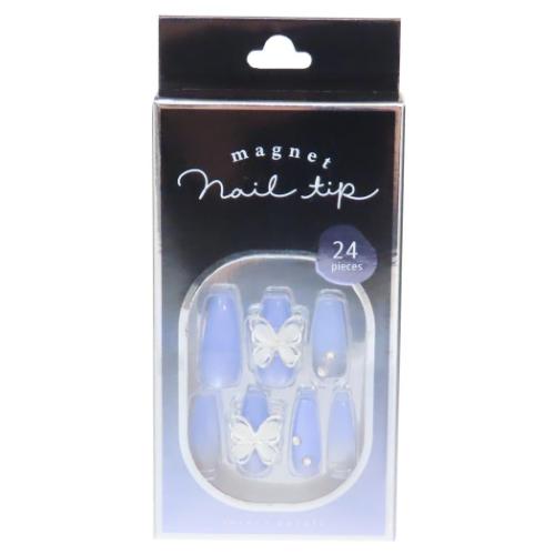 コスメ雑貨 マグネットネイルチップ バレリーナ オーロラパープル おしゃれ グッズ メール便可