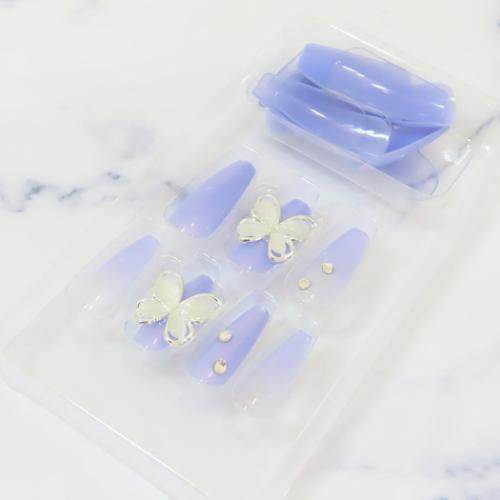 コスメ雑貨 マグネットネイルチップ バレリーナ オーロラパープル おしゃれ グッズ メール便可