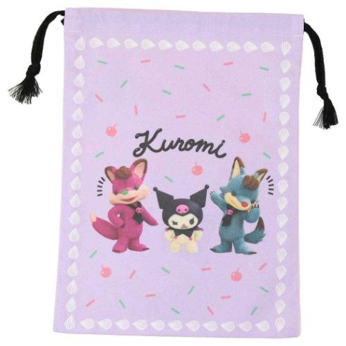 クロミ 巾着袋 きんちゃくポーチ Netflix サンリオ キャラクター グッズ メール便可