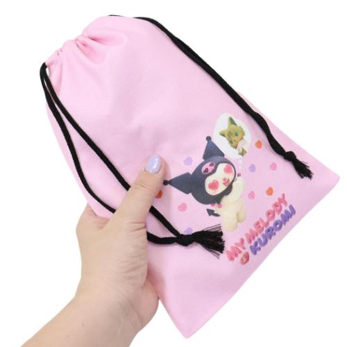 クロミ 巾着袋 きんちゃくポーチ Netflix サンリオ キャラクター グッズ メール便可