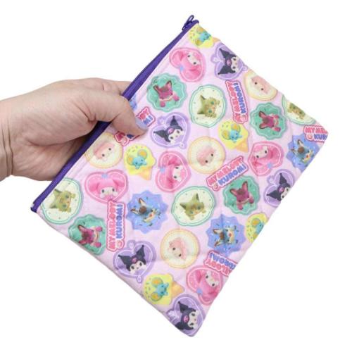 マイメロディ＆クロミ コスメポーチ キルティングポーチ Netflix サンリオ キャラクター グッズ メール便可