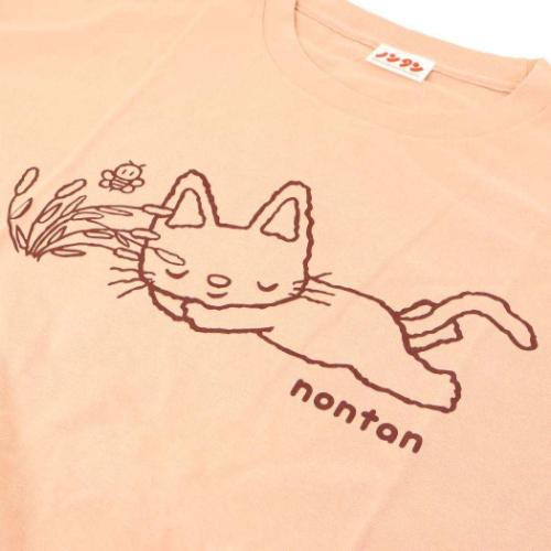 ノンタン Tシャツ リラックスT-SHIRTS こちょこちょ ダスティピンク XXXLサイズ 絵本キャラクター グッズ メール便可