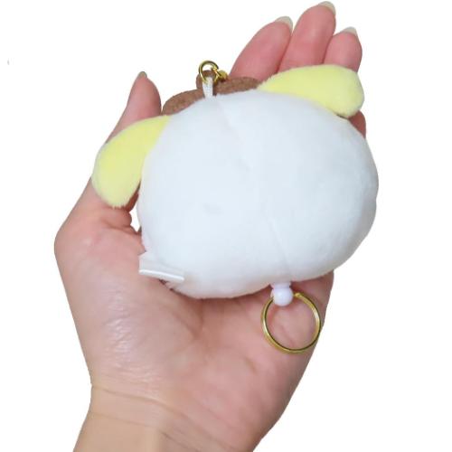 ポムポムプリンxお文具といっしょ キーホルダー リール付きマスコット お文具さん サンリオ キャラクター グッズ