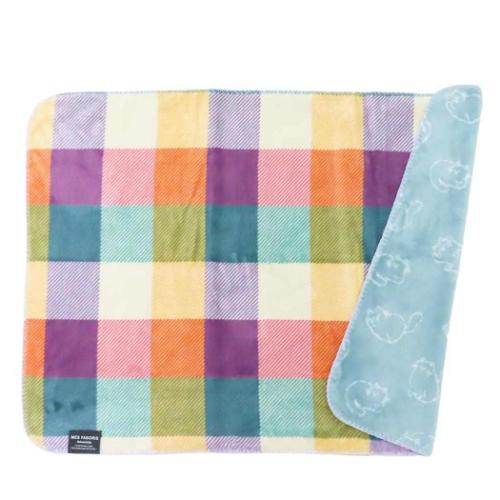 ひざ掛け毛布 リバーシブルブランケット ミネットチェック ミント 防寒対策 あったかグッズ グッズ