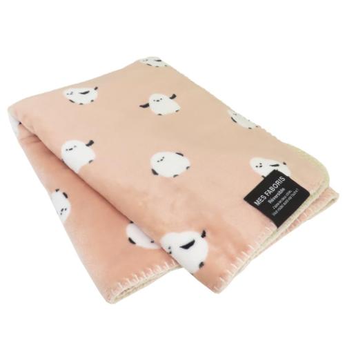 ひざ掛け毛布 リバーシブルブランケット シマスノウ ピンク 防寒対策 あったかグッズ グッズ