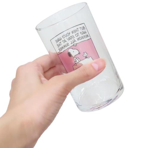 スヌーピー ガラスコップ グラス RD スヌーピーコミック ピーナッツ キャラクター グッズ