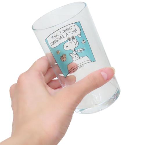 スヌーピー ガラスコップ グラス GR スヌーピーコミック ピーナッツ キャラクター グッズ